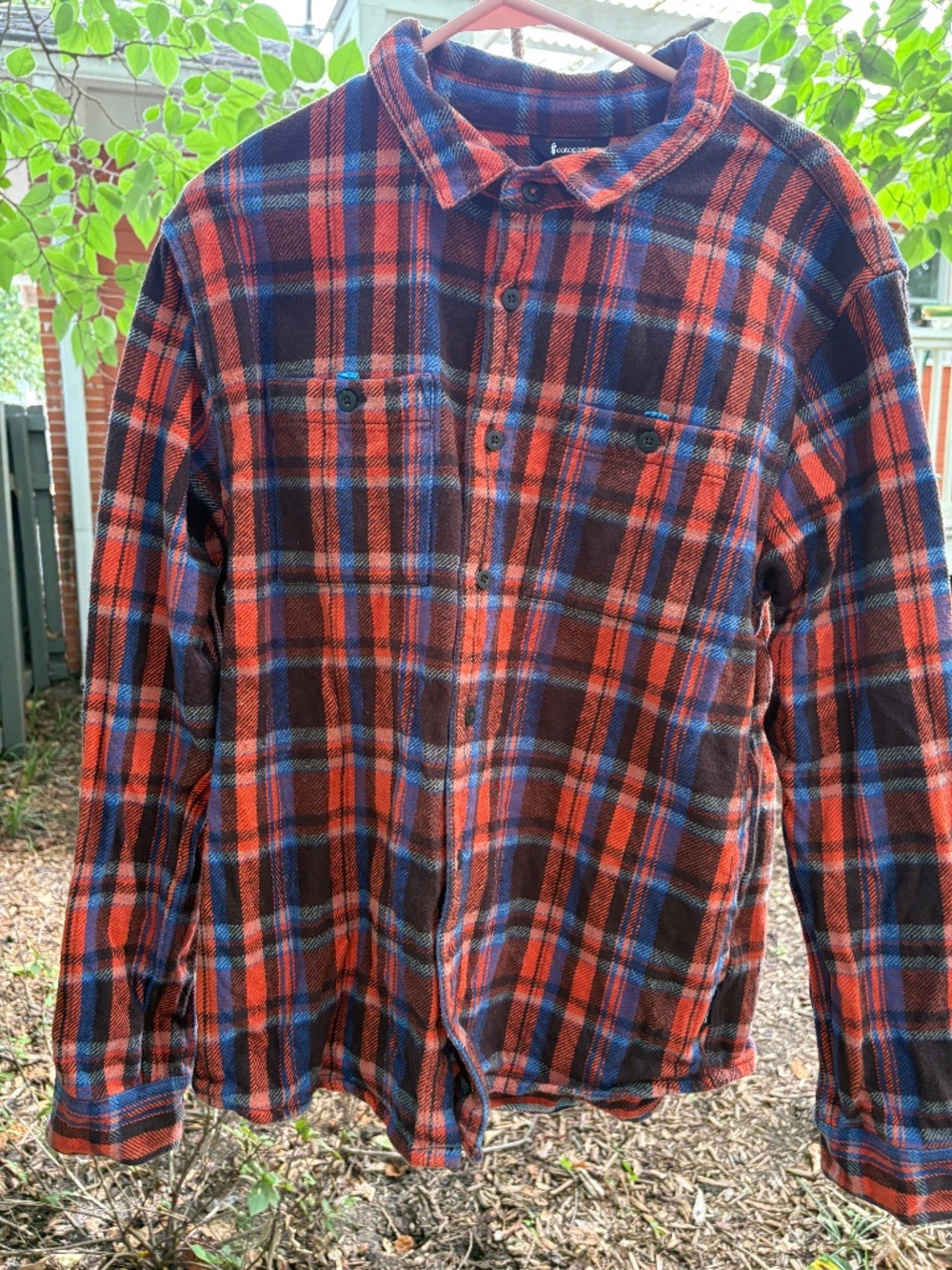 Cotopaxi Mero Flannel Organic Cotton Shirt Men Large